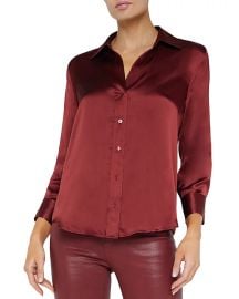 LAGENCE Dani Silk Charmeuse Blouse Bloomingdales at Bloomingdales